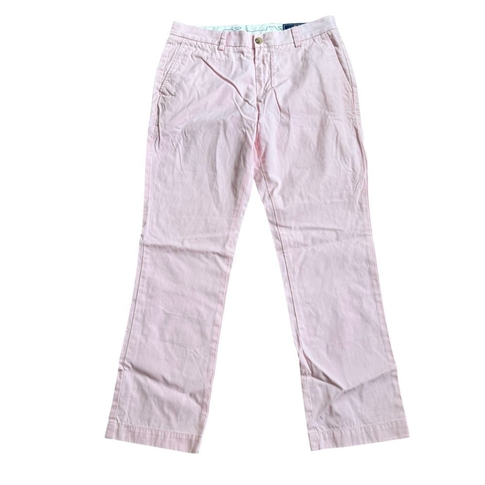 Vineyard Vines Pants Mens 32 X 29.5 Pink Trousers Chino Formal Casual Preppy - Picture 2 of 4